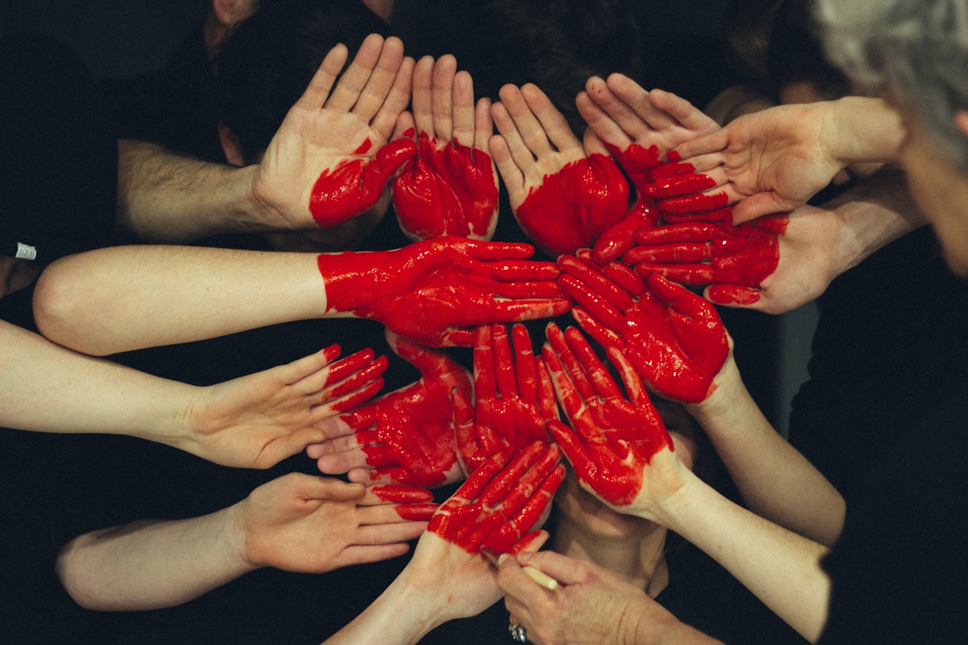 Community volunteers gathering for a local cause